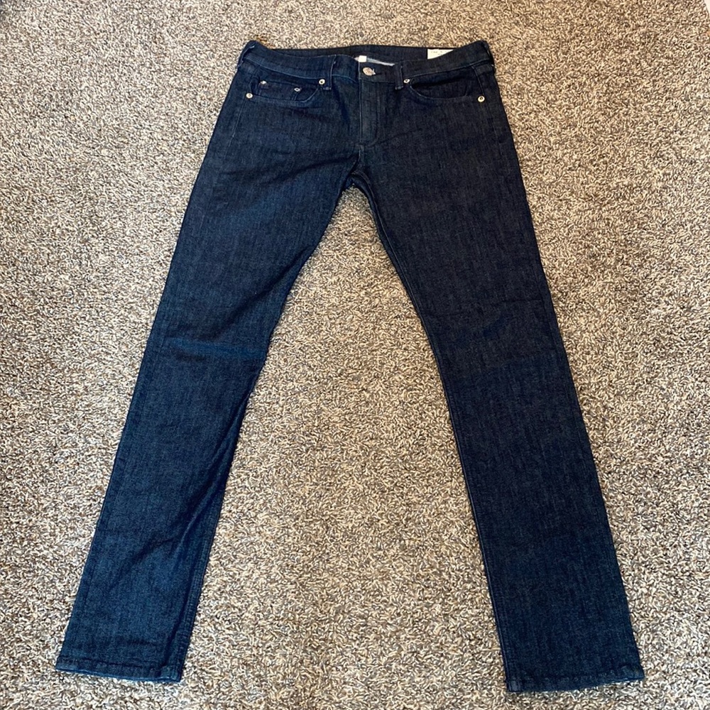 Rag & Bone Dark Wash Stretch Skinny Jeans